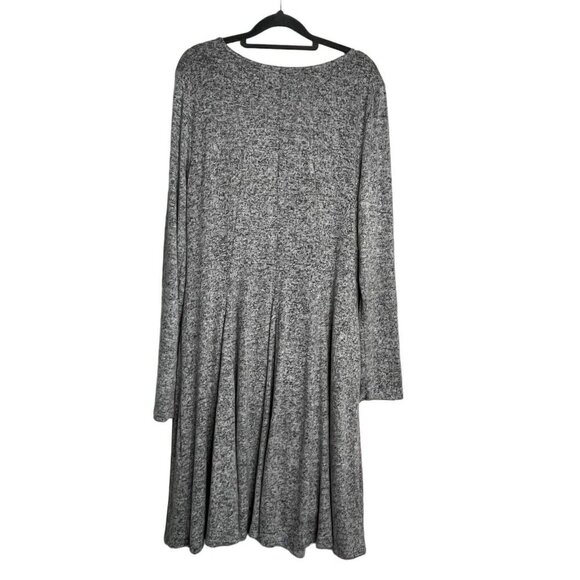 Dolan Left Coast Piper Flare Dress Heather Gray Long Sleeve Size XL‎ - Picture 8 of 12